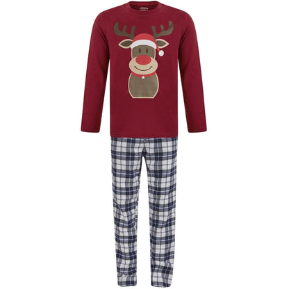 Christmas Rudolph Pyjama Set  Red