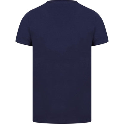 Christmas Santa Chimney Short Sleeve  Peacoat Back View