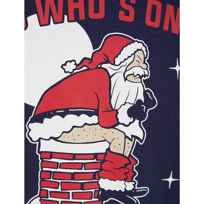 Christmas Santa Chimney Short Sleeve  Peacoat Details