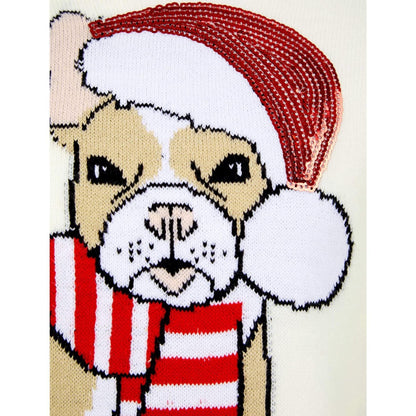 Christmas Santas Dog Jumper  Gardenia Details