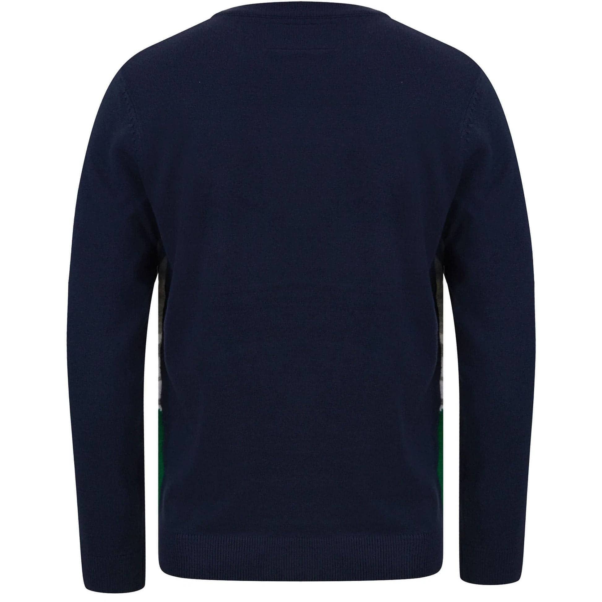 Christmas Skiing Santa Motif Jumper  Eclipse Back View