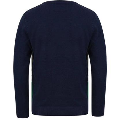 Christmas Skiing Santa Motif Jumper  Eclipse Back View