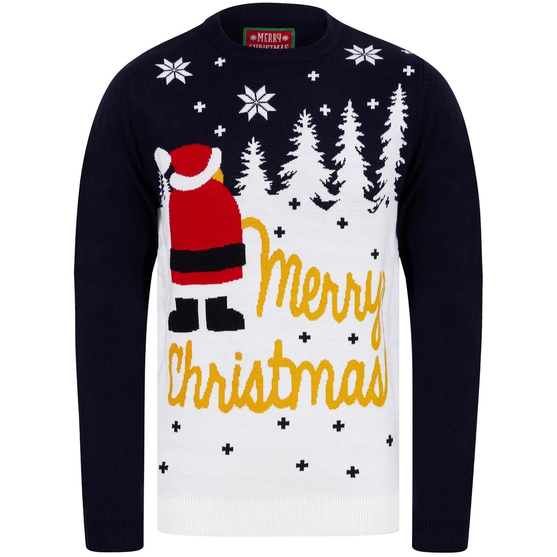 Christmas Snow Motif Jumper  Ink