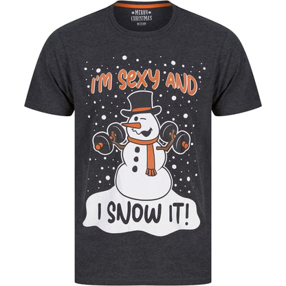 Christmas Snow It Short Sleeve  Grey