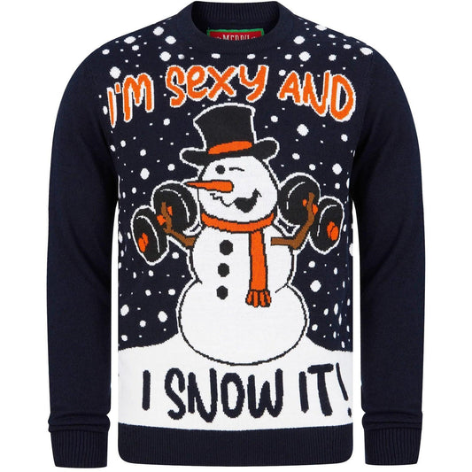 Christmas Snow It Workout Jumper  Ink