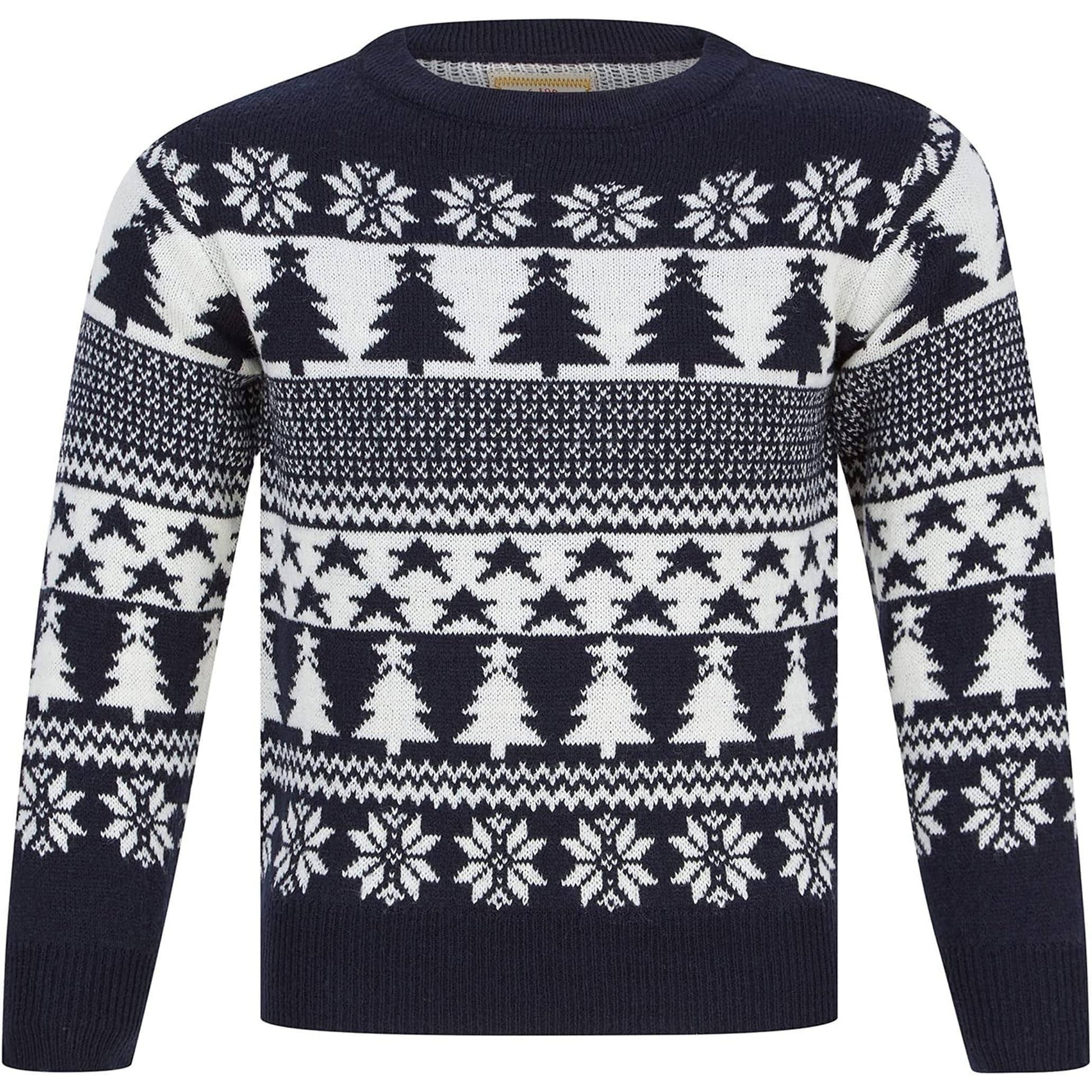 Christmas Star Tree Nordic Fairisle Jumper
