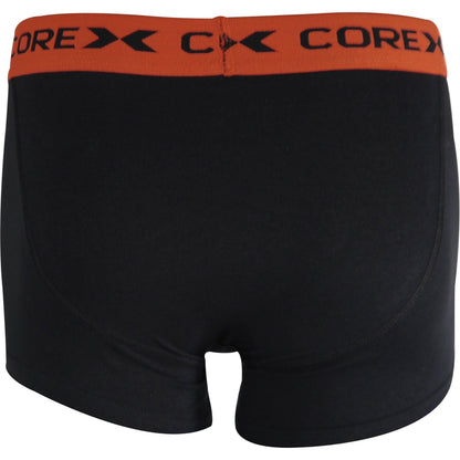 Corex Fitness Classic Pack Boxers 1P204921Wm Greenorange Orange Back View