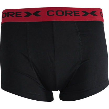 Corex Fitness Classic Pack Boxers 1P204911Wm Blackred Blac Front - Front View