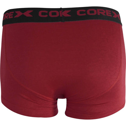 Corex Fitness Classic Pack Boxers 1P204911Wm Blackred Red Back View