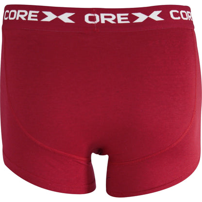 Corex Fitness Classic Pack Boxers 1P204931Wm Redblack Red Back View