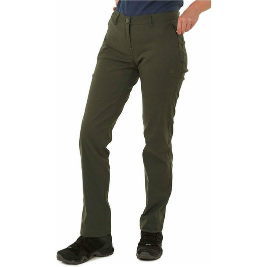 Craghoppers Kiwi Pro Stretch (Long) Womens Walking Trousers - Green