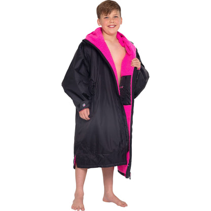 Dryrobe Advance Long Sleeve Junior Changing Robe - Black