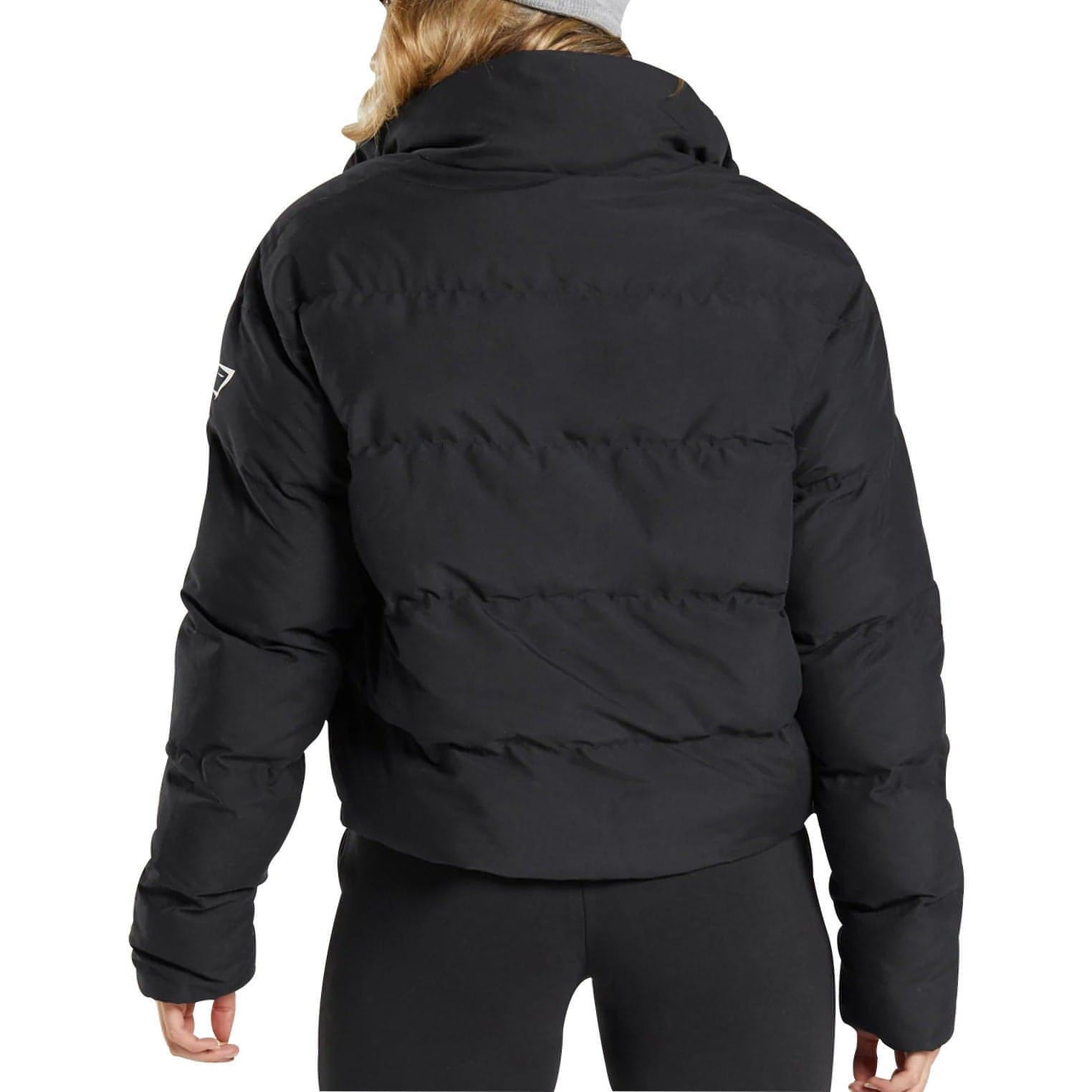 Gymshark Womens Puffer Jacket Black Start Fitness