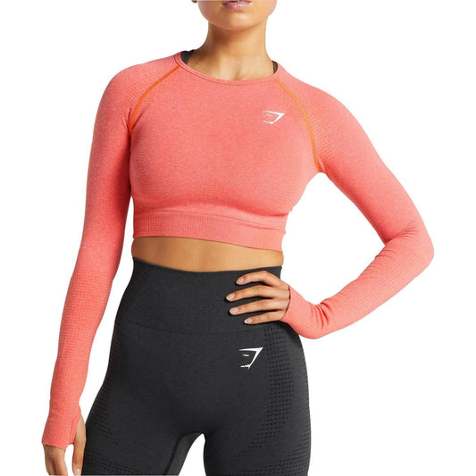 Gymshark Vital Seamless Long Sleeve Crop  Obcg Ai1