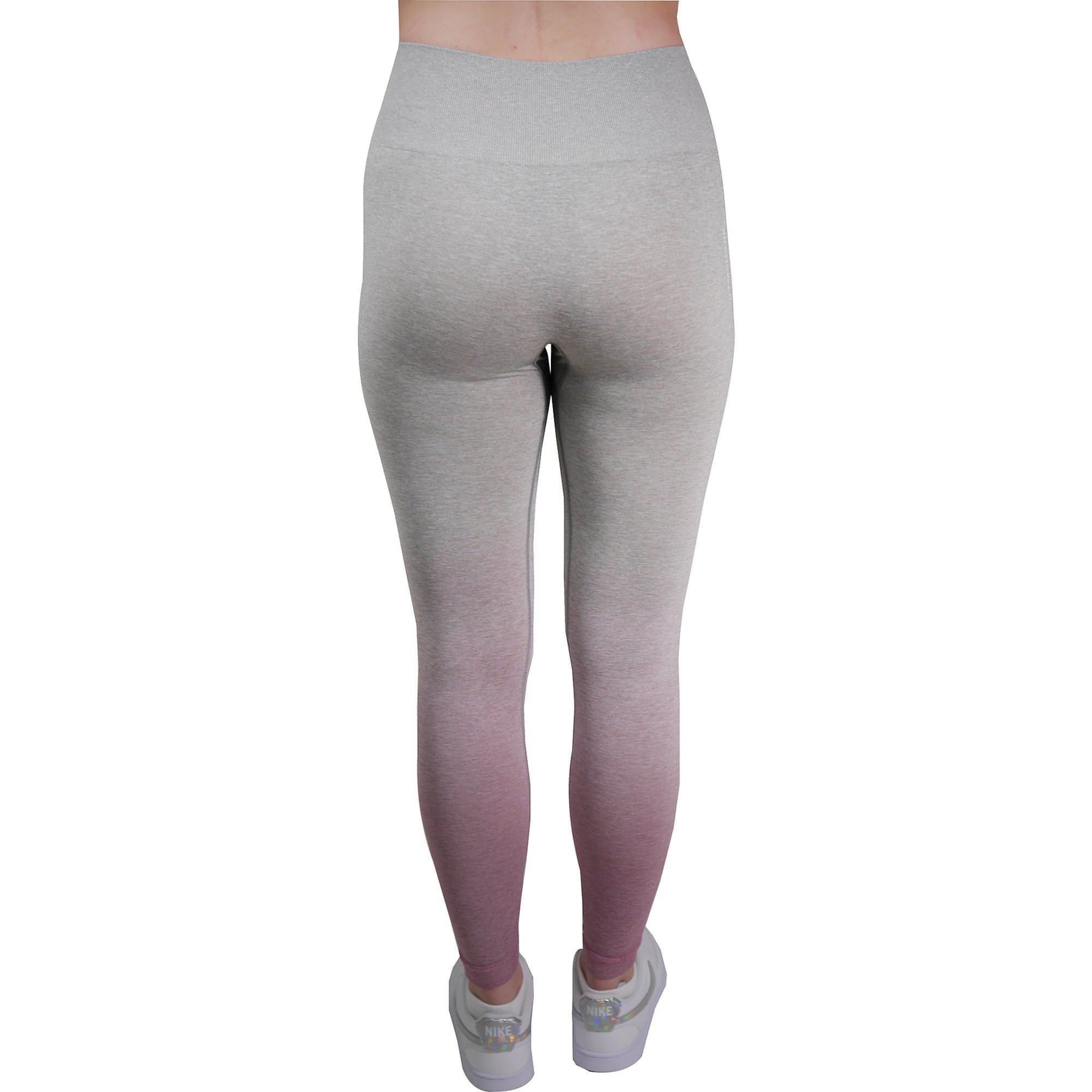 Gymshark grey and shop pink ombre leggings