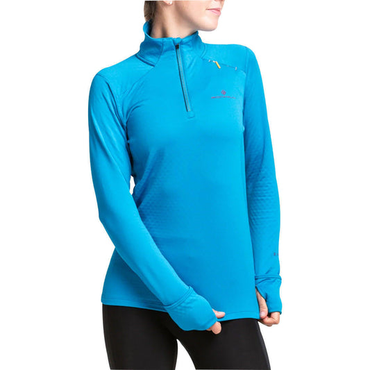 Ronhill Tech Prism Half Zip Long Sleeve Front - Front View