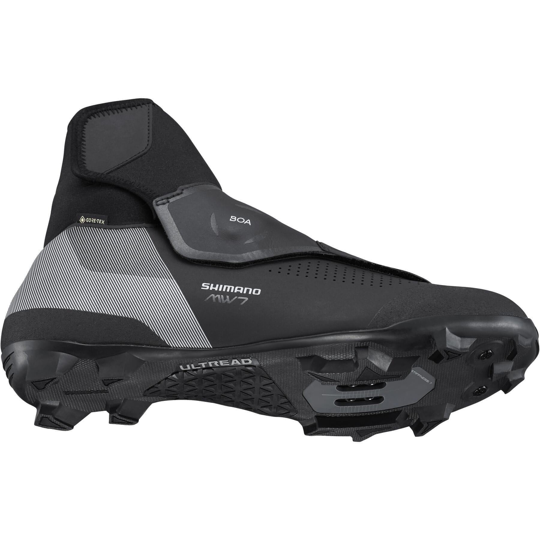 Shimano MW702 GORE TEX Mens MTB Cycling Boots Black Start Fitness