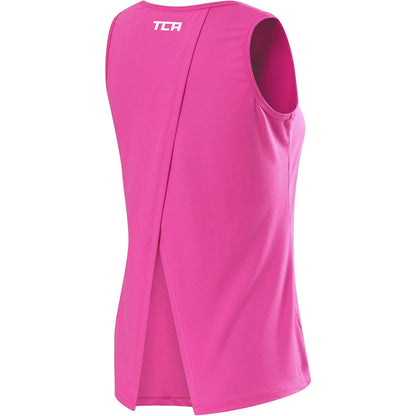 Tca Crossback Cooling Vest S  Wcbt Magenta Back View