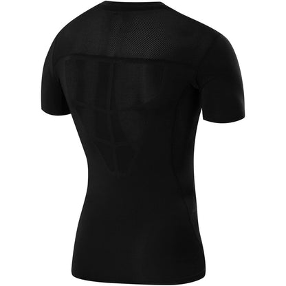 Tca Fx Laser Short Sleeve S  Ss Fx Lr Black Black Back View