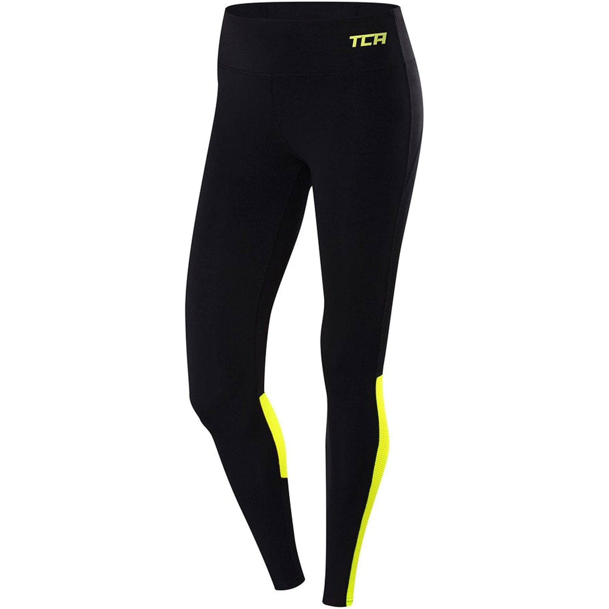 TCA Hex Mesh Womens Long Running Tights Black – Start Fitness