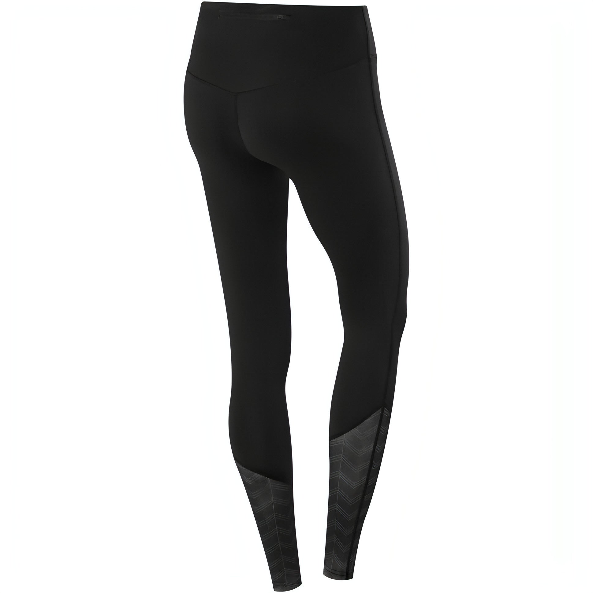 Tca Impulse Printed Long Tights S Wocvti Blackasphalt Back View