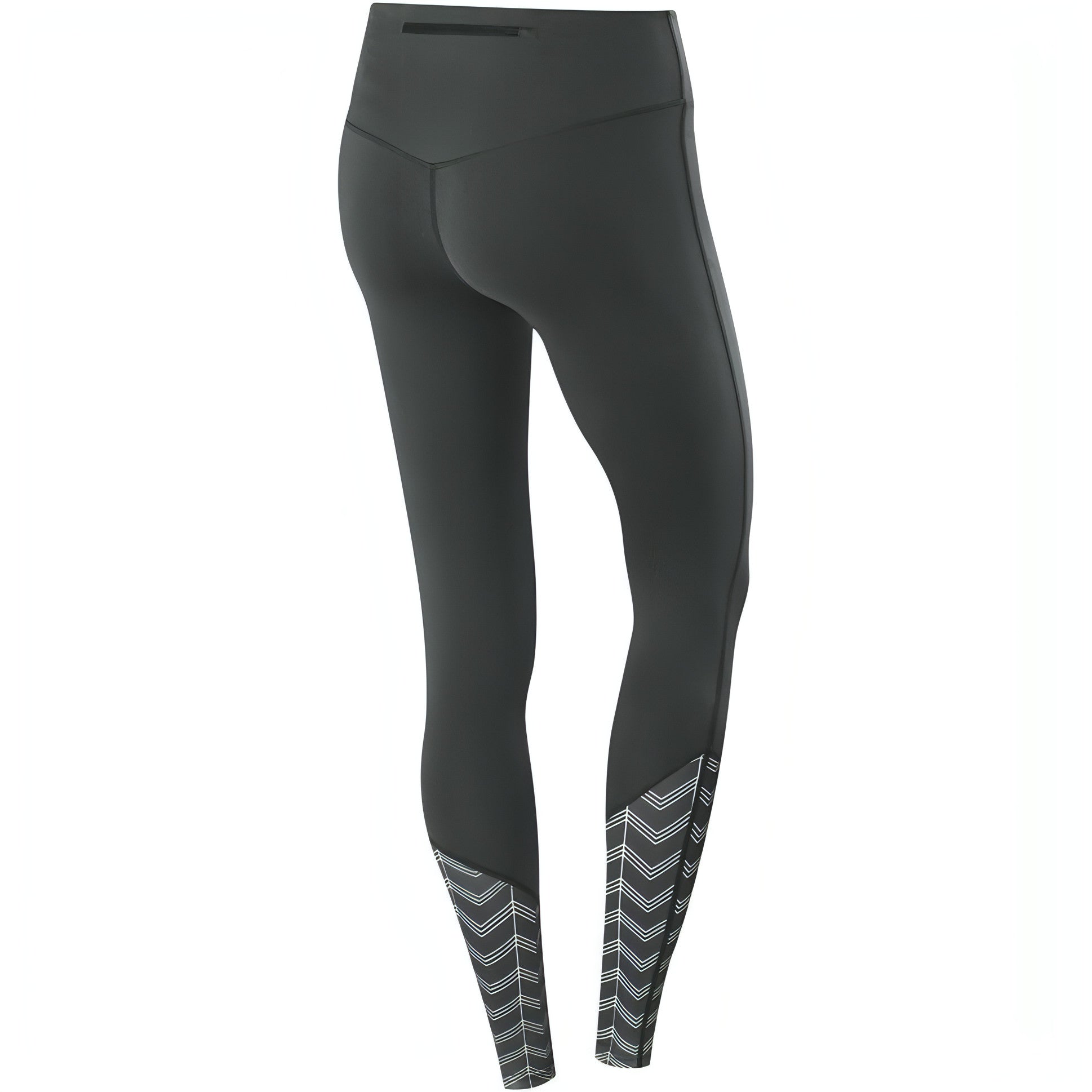Tca Impulse Printed Long Tights S Wocvti Grey Back View