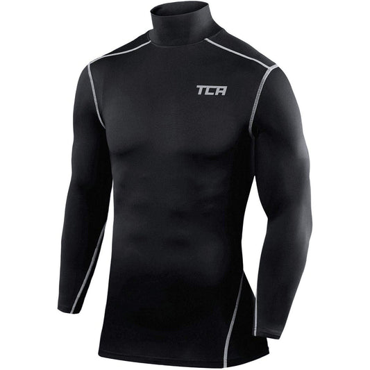 Tca Pro Performance Long Sleeve Mock S  Ls Mock Black Junior