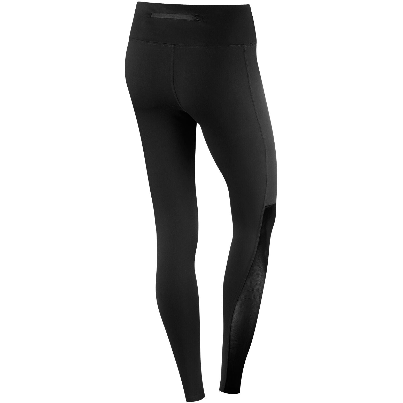 Tca Pro Performance Meshluxe Long Tights S  Meshluxe Black Back View