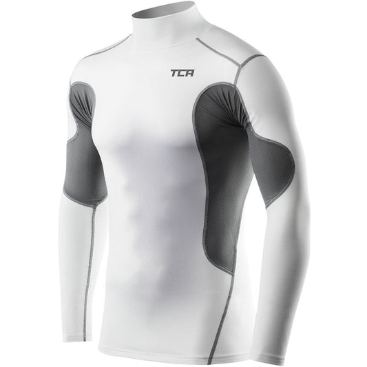 Tca Superthermal Long Sleeve Mock Junior S  Stls White