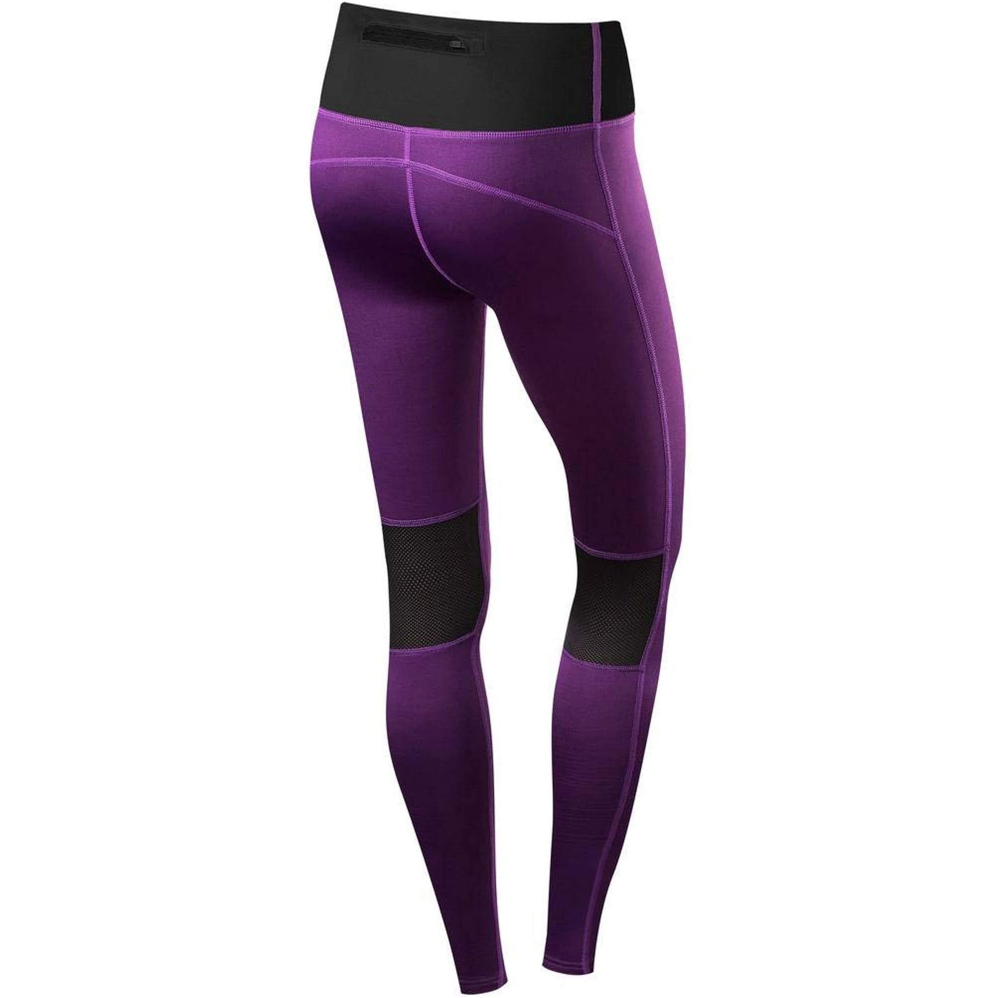 TCA SuperThermal Performance Womens Long Running Tights Purple