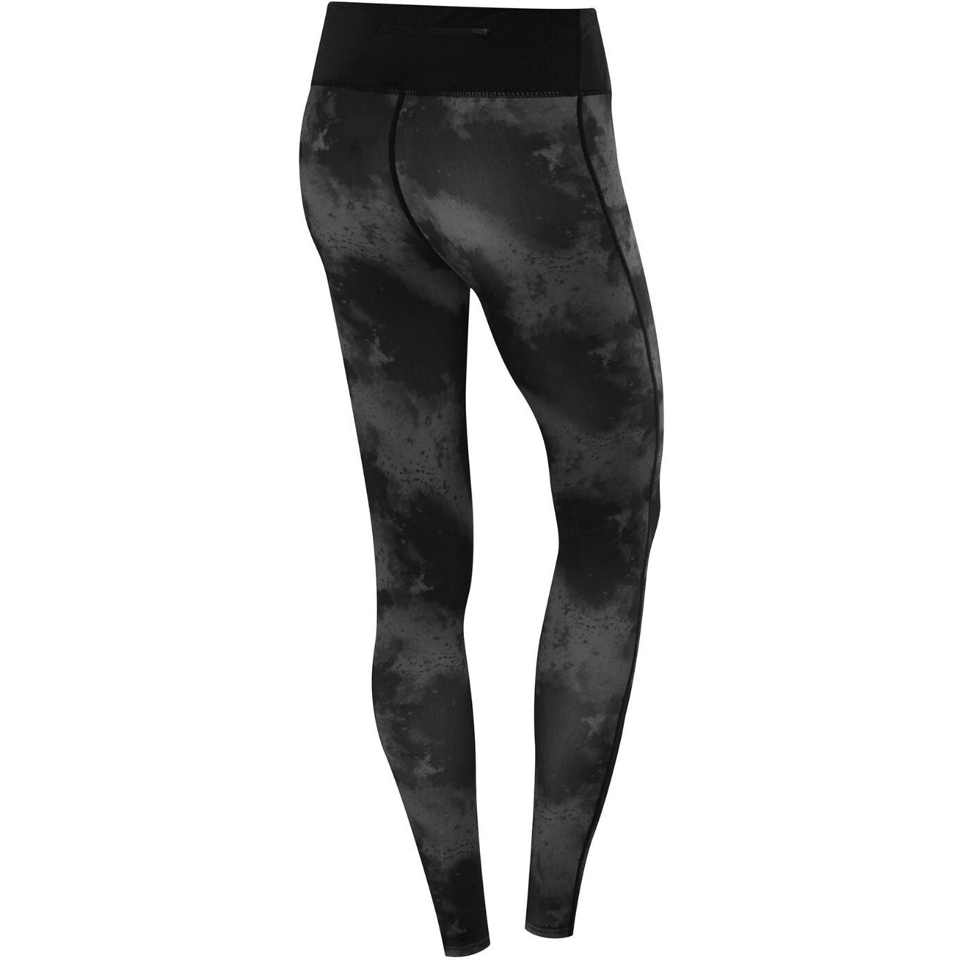 Tca Supreme Graphic Long Tights S Wpti Black Grey Back View