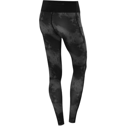 Tca Supreme Graphic Long Tights S Wpti Black Grey Back View