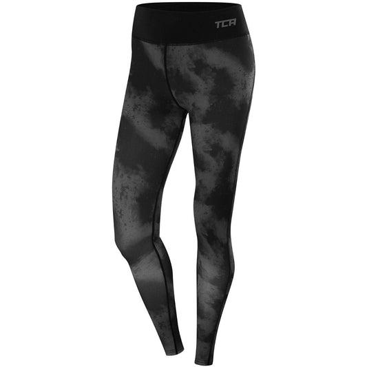 Tca Supreme Graphic Long Tights S Wpti Black Grey