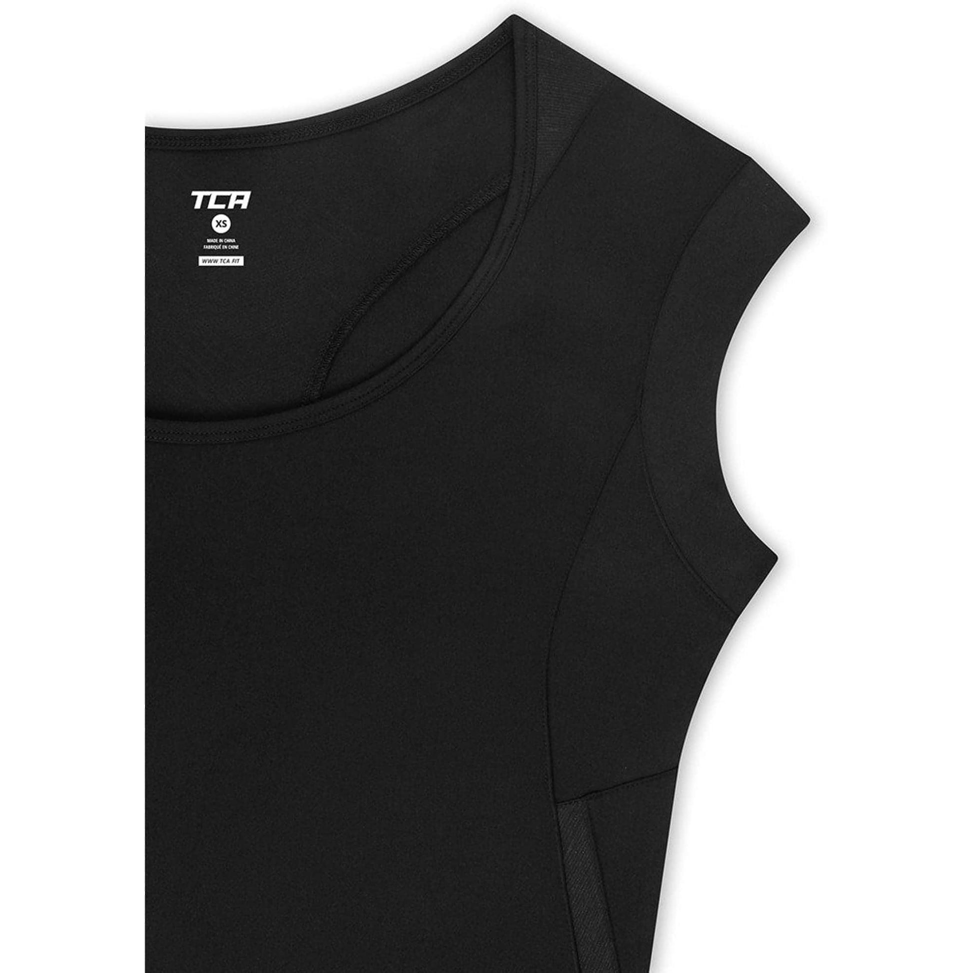 Tca Tech Lightweight Short Sleeve S  Wtte Black Details