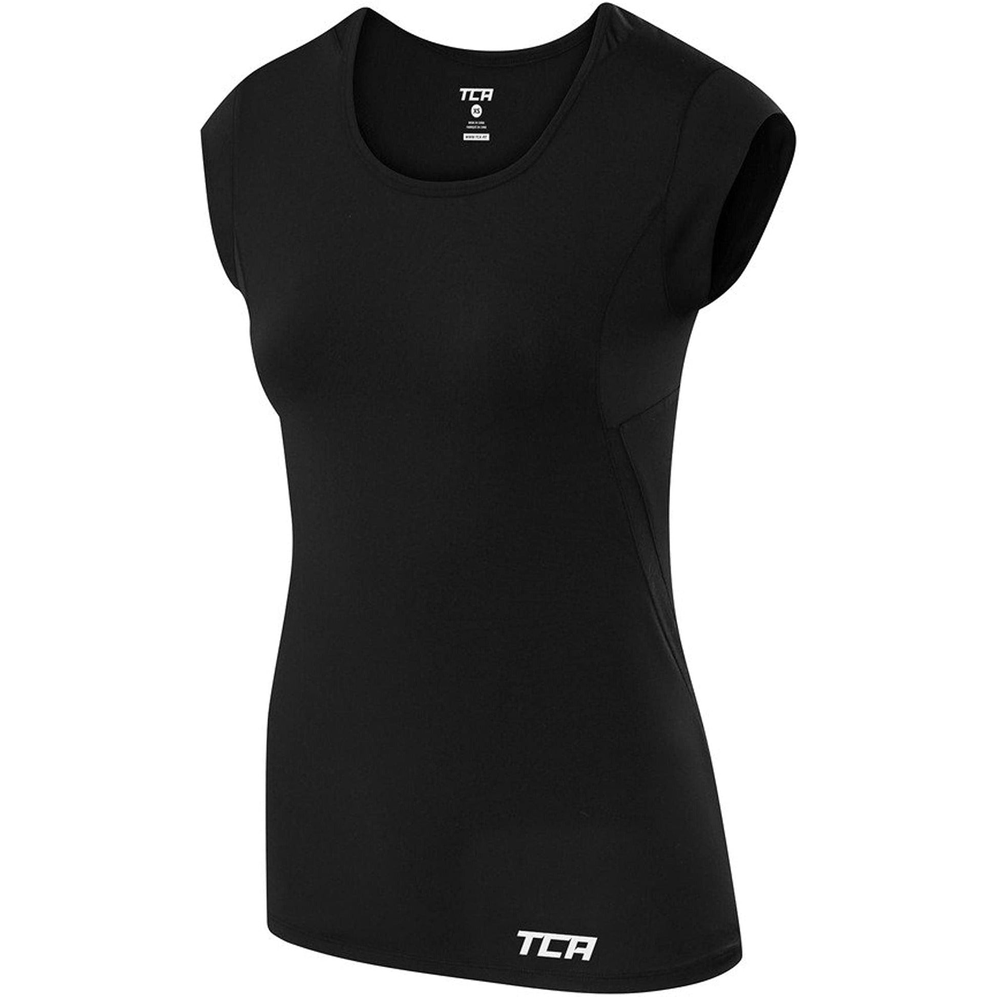 Tca Tech Lightweight Short Sleeve S  Wtte Black