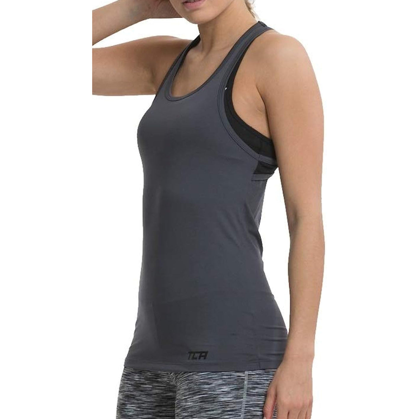 Tca Tech Racerback Vest S  Wtta Asphalt