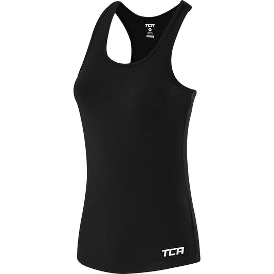 Tca Tech Racerback Vest S  Wtta Black