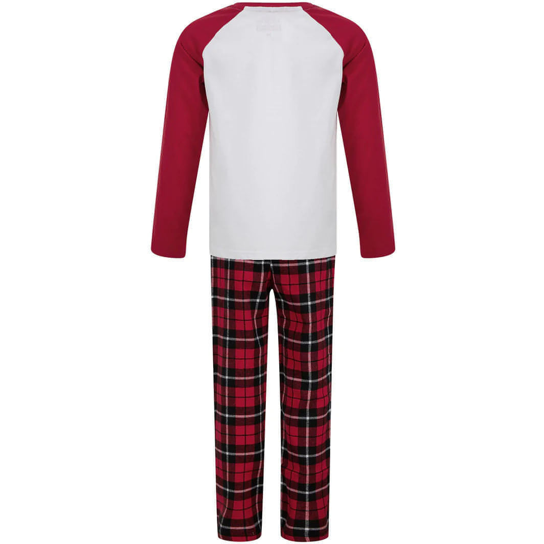 Tokyo Laundry Reindeer 2 Piece Boys Christmas Pyjama Set Red Start Fitness