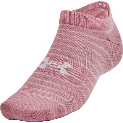 Under Armour Essential Pack No Show Socks Front - Front View