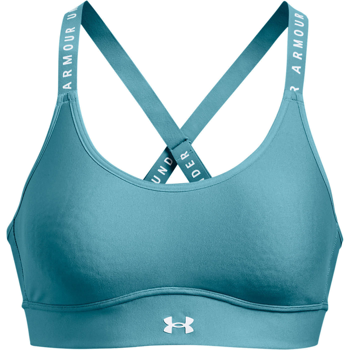 Under Armour Infinity Mid Covered Sports Bra Front - Front View