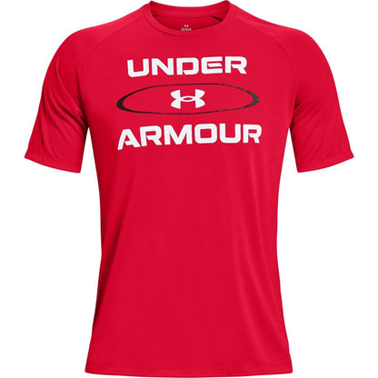 Under Armour Tech Wordmark Graphic Short Sleeve Front - Front View