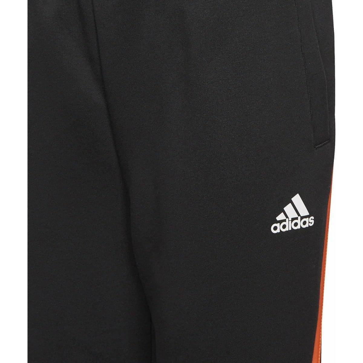 adidas 3 Stripe DoubleKnit Tapered Junior Training Pants - Black - Start Fitness