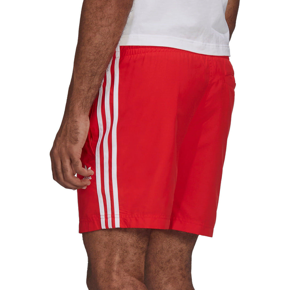 Adidas Adicolour Classic Stripes Swim Shorts Hf2120 Back View