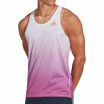 adidas Adizero Engineered Mens Running Vest - Purple