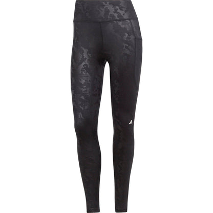 Adidas Dailyrun Embossed Camo Tights Hs5457 Front - Front View
