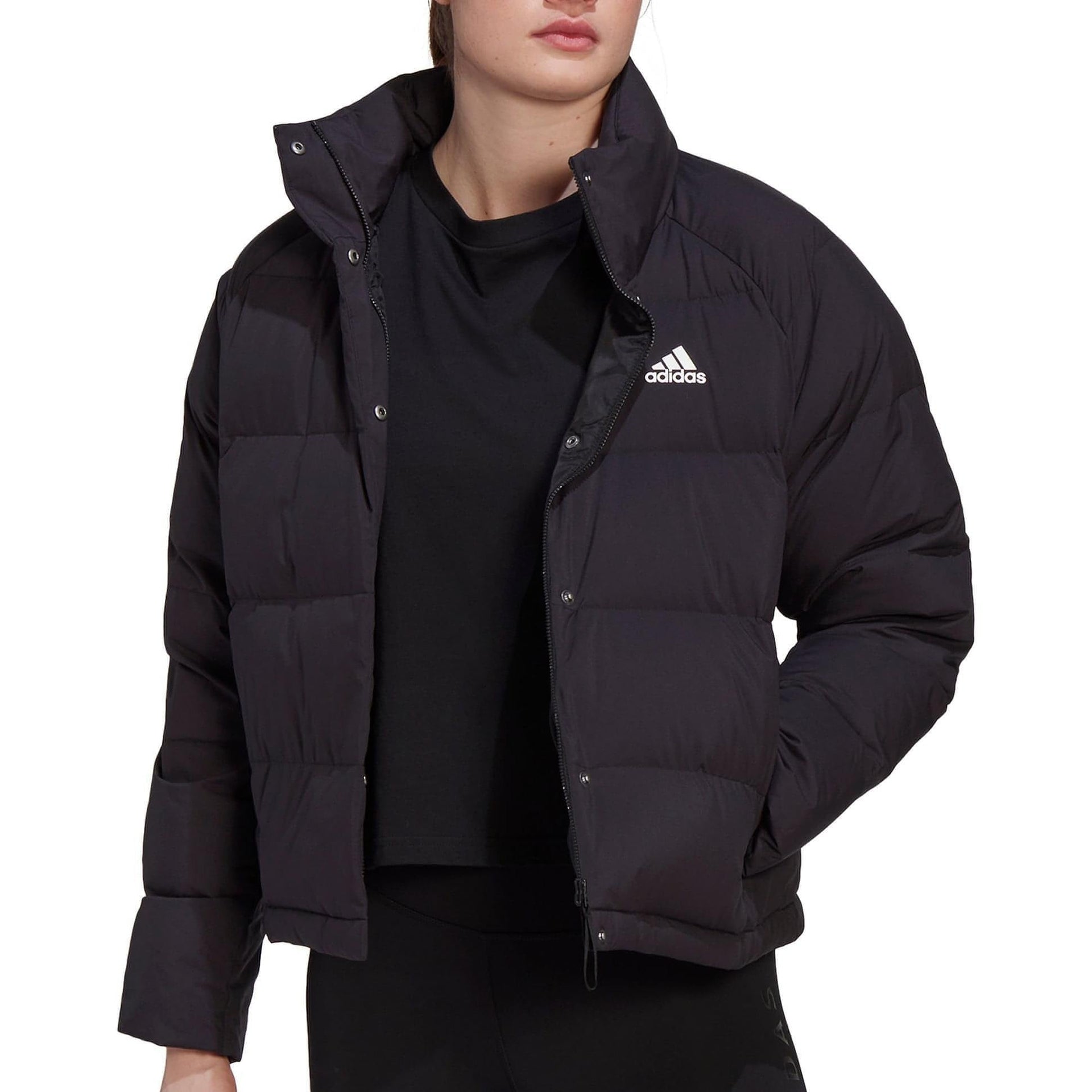 adidas Helionic Relaxed Fit Womens Down Jacket Black – Start Fitness