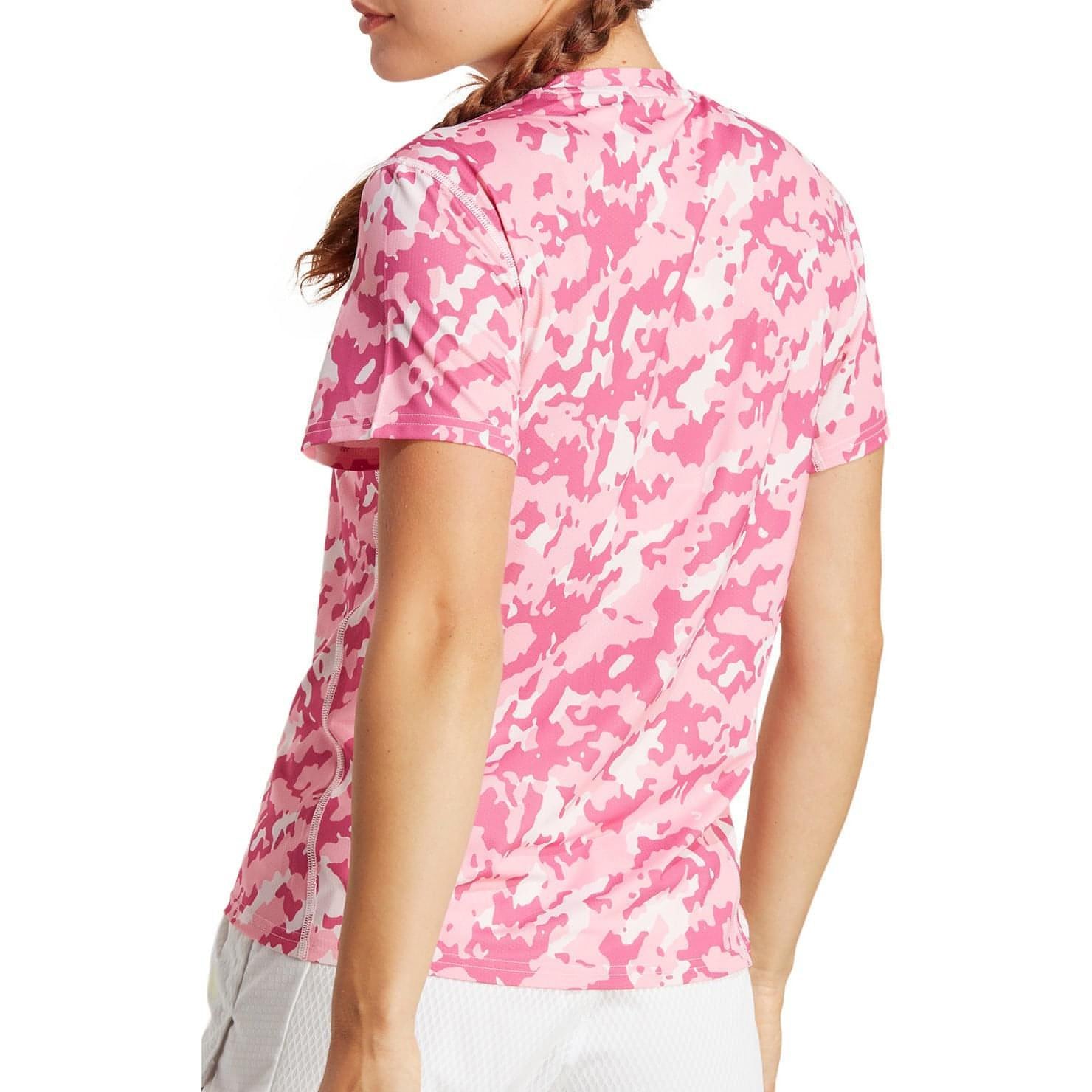 Adidas Own The Run Camo Short Sleeve Hr9973 Back View