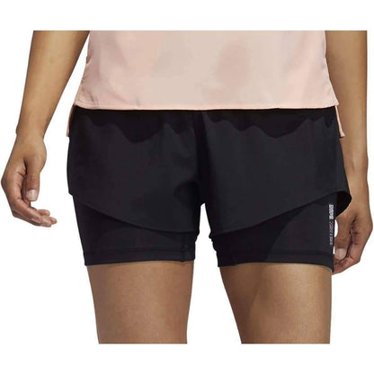 adidas Adapt To Chaos 2 In 1 Womens Running Shorts - Black - Start Fitness