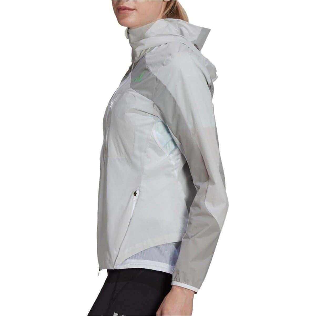 adidas Adizero Marathon Womens Running Jacket - White - Start Fitness