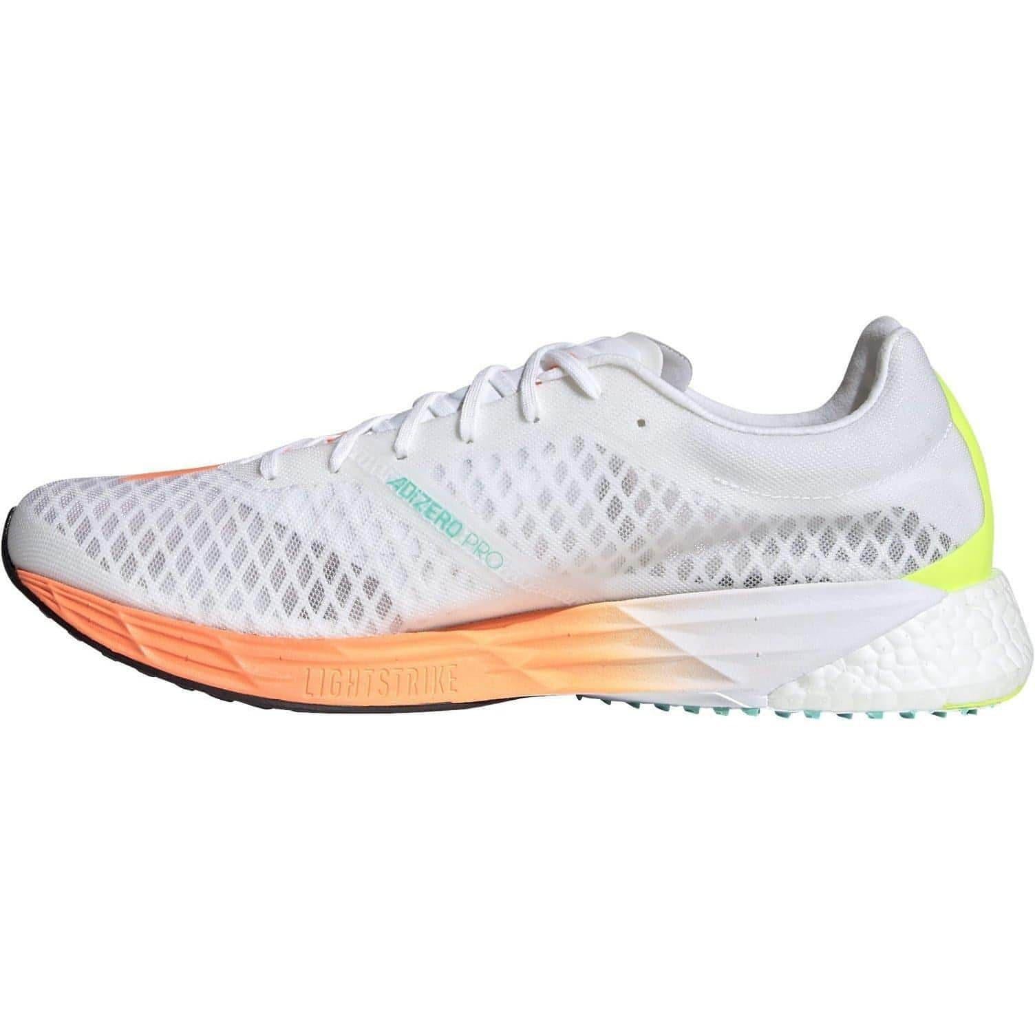 adidas Adizero Pro Mens Running Shoes - White - Start Fitness